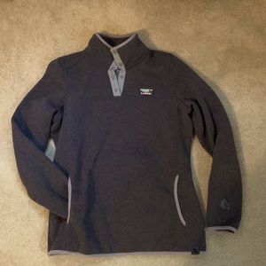 Woman’s LL Bean  Fleece pullover size med dark grey